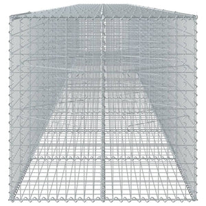 Gabione mit Deckel 1100x100x100 cm Verzinktes Eisen Stilecasa