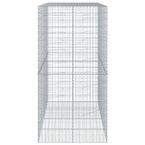 Gabione mit Deckel 200x100x200 cm Verzinktes Eisen