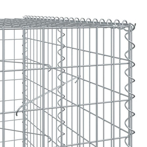 Gabione mit Deckel 200x100x200 cm Verzinktes Eisen