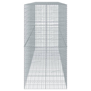 Gabione mit Deckel 500x100x200 cm Verzinktes Eisen