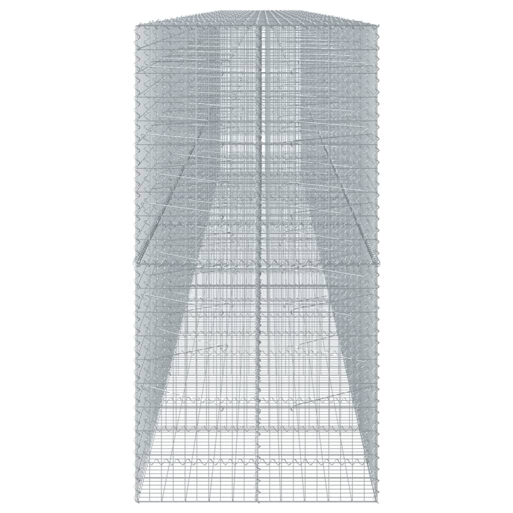 Gabione mit Deckel 1150x100x200 cm Verzinktes Eisen