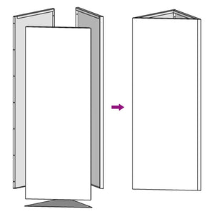 Pflanzkübel 2 Stk. Dreieckig 30x26x75 cm Verzinkter Stahl