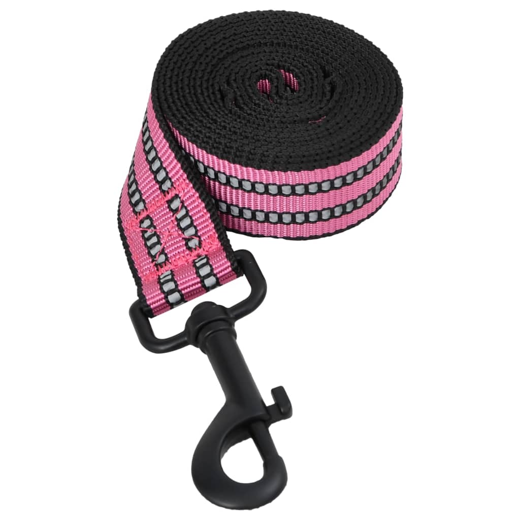 vidaXL Hundegeschirr mit Leine & Halsband Verstellbar Rosa L