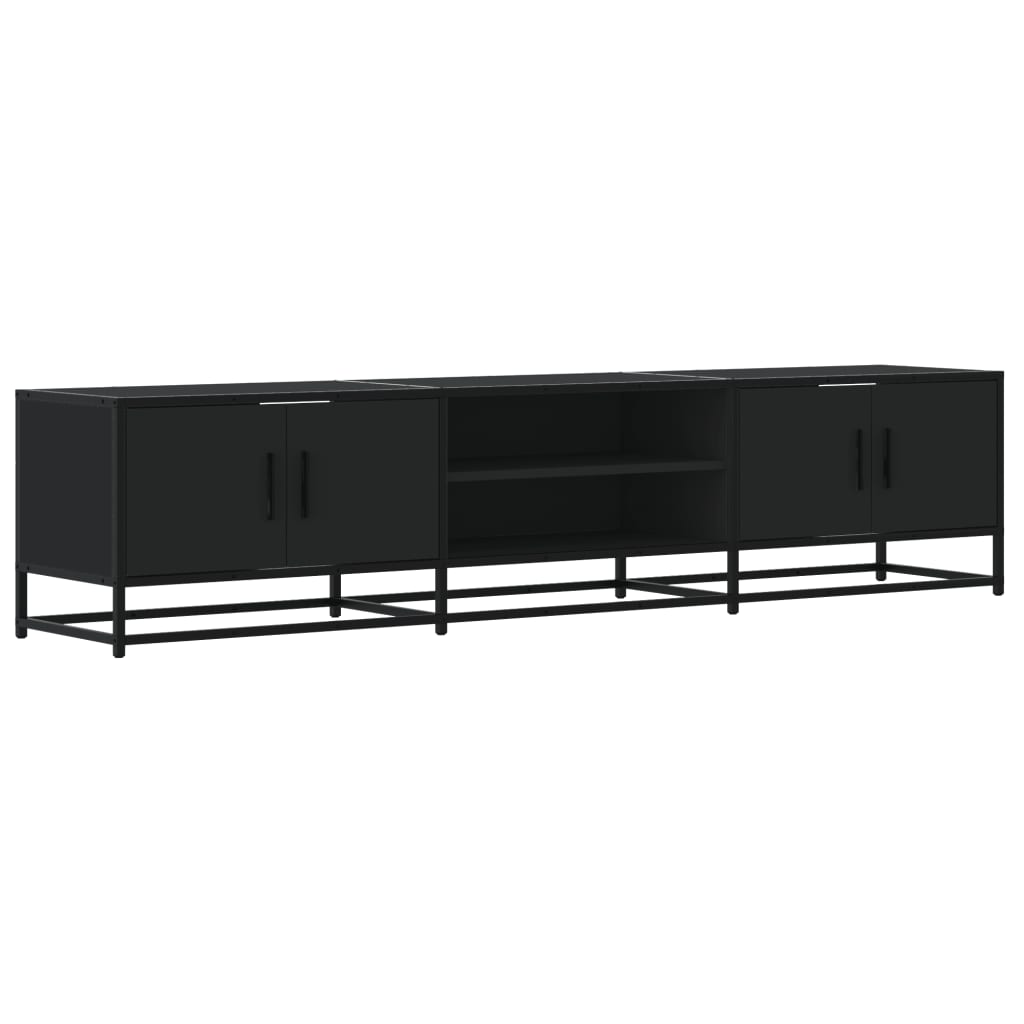 vidaXL TV-Schrank Schwarz 180x35x41 cm Holzwerkstoff