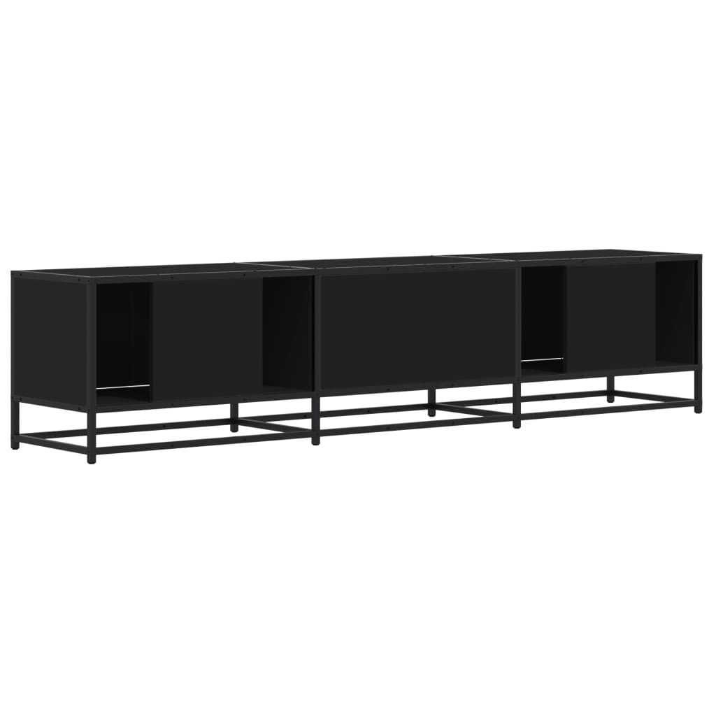 vidaXL TV-Schrank Schwarz 180x35x41 cm Holzwerkstoff