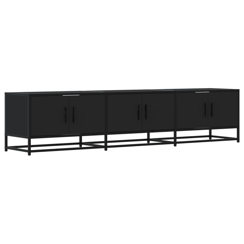 vidaXL TV-Schrank Schwarz 180x35x41 cm Holzwerkstoff