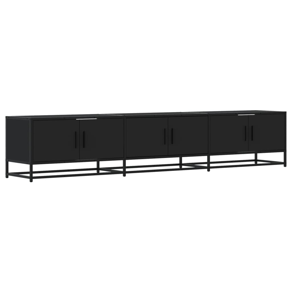 vidaXL TV-Schrank Schwarz 210x35x41 cm Holzwerkstoff