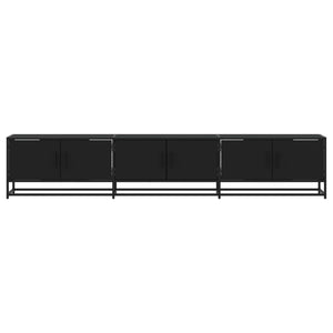 vidaXL TV-Schrank Schwarz 210x35x41 cm Holzwerkstoff