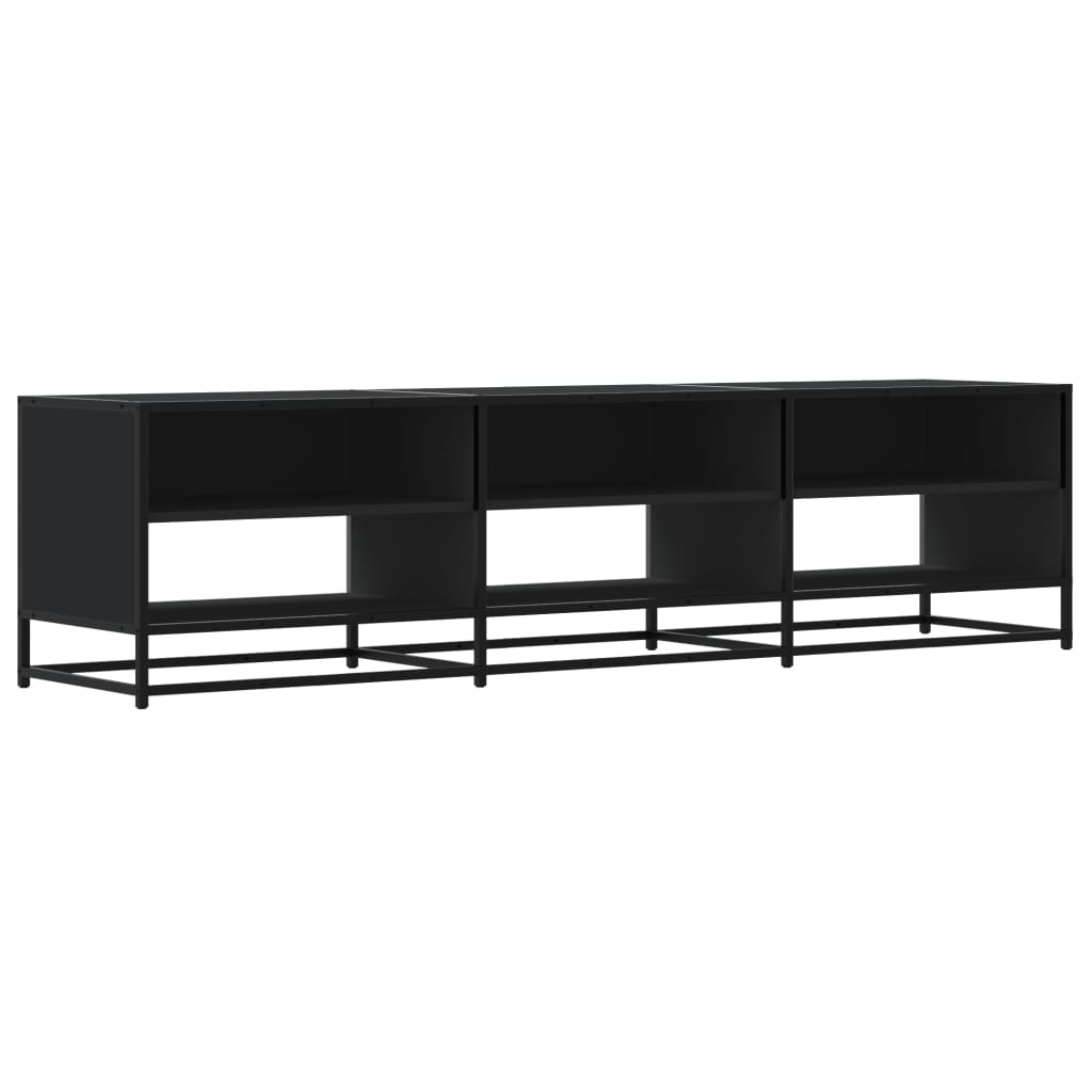 vidaXL TV-Schrank Schwarz 180x40x46 cm Holzwerkstoff