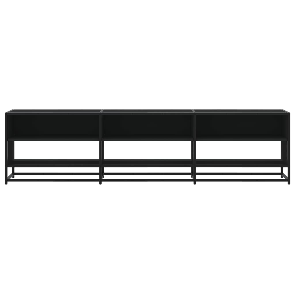 vidaXL TV-Schrank Schwarz 180x40x46 cm Holzwerkstoff