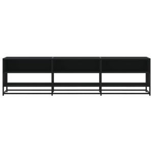 vidaXL TV-Schrank Schwarz 180x40x46 cm Holzwerkstoff