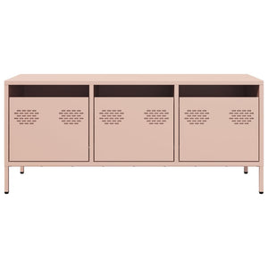 vidaXL TV-Schrank Rosa 101,5x39x43,5 cm Kaltgewalzter Stahl