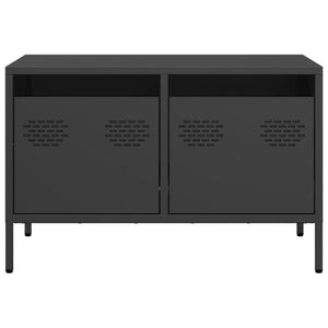 vidaXL TV-Schrank Schwarz 68x39x43,5 cm Kaltgewalzter Stahl