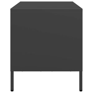 vidaXL TV-Schrank Schwarz 68x39x43,5 cm Kaltgewalzter Stahl