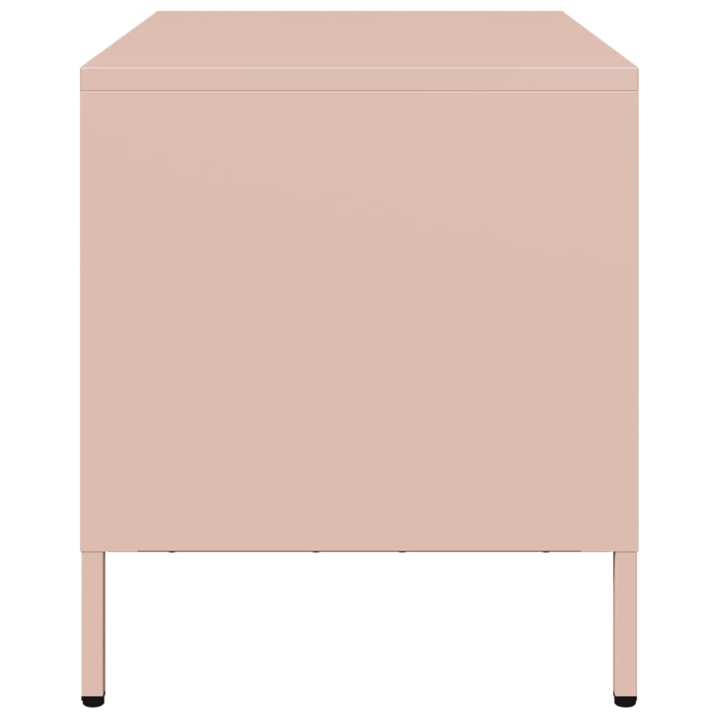 vidaXL TV-Schrank Rosa 68x39x43,5 cm Kaltgewalzter Stahl