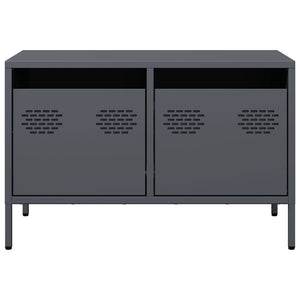 vidaXL TV-Schrank Anthrazit 68x39x43,5 cm Kaltgewalzter Stahl