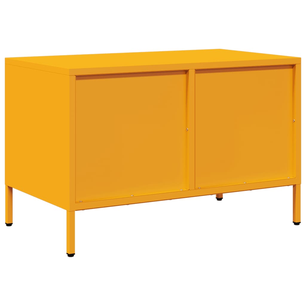 vidaXL TV-Schrank Senfgelb 68x39x43,5 cm Kaltgewalzter Stahl