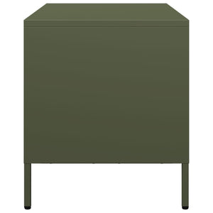 vidaXL TV-Schrank Olivgrün 68x39x43,5 cm Kaltgewalzter Stahl