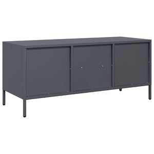 vidaXL TV-Schrank Anthrazit 101,5x39x43,5 cm Kaltgewalzter Stahl