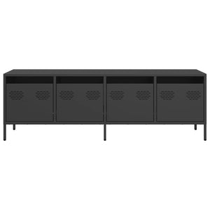 vidaXL TV-Schrank Schwarz 135x39x43,5 cm Kaltgewalzter Stahl