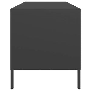 vidaXL TV-Schrank Schwarz 135x39x43,5 cm Kaltgewalzter Stahl