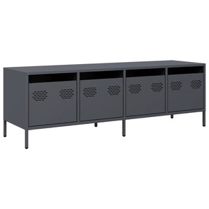 vidaXL TV-Schrank Anthrazit 135x39x43,5 cm Kaltgewalzter Stahl