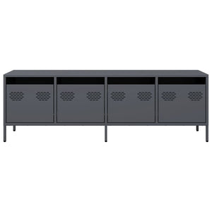 vidaXL TV-Schrank Anthrazit 135x39x43,5 cm Kaltgewalzter Stahl