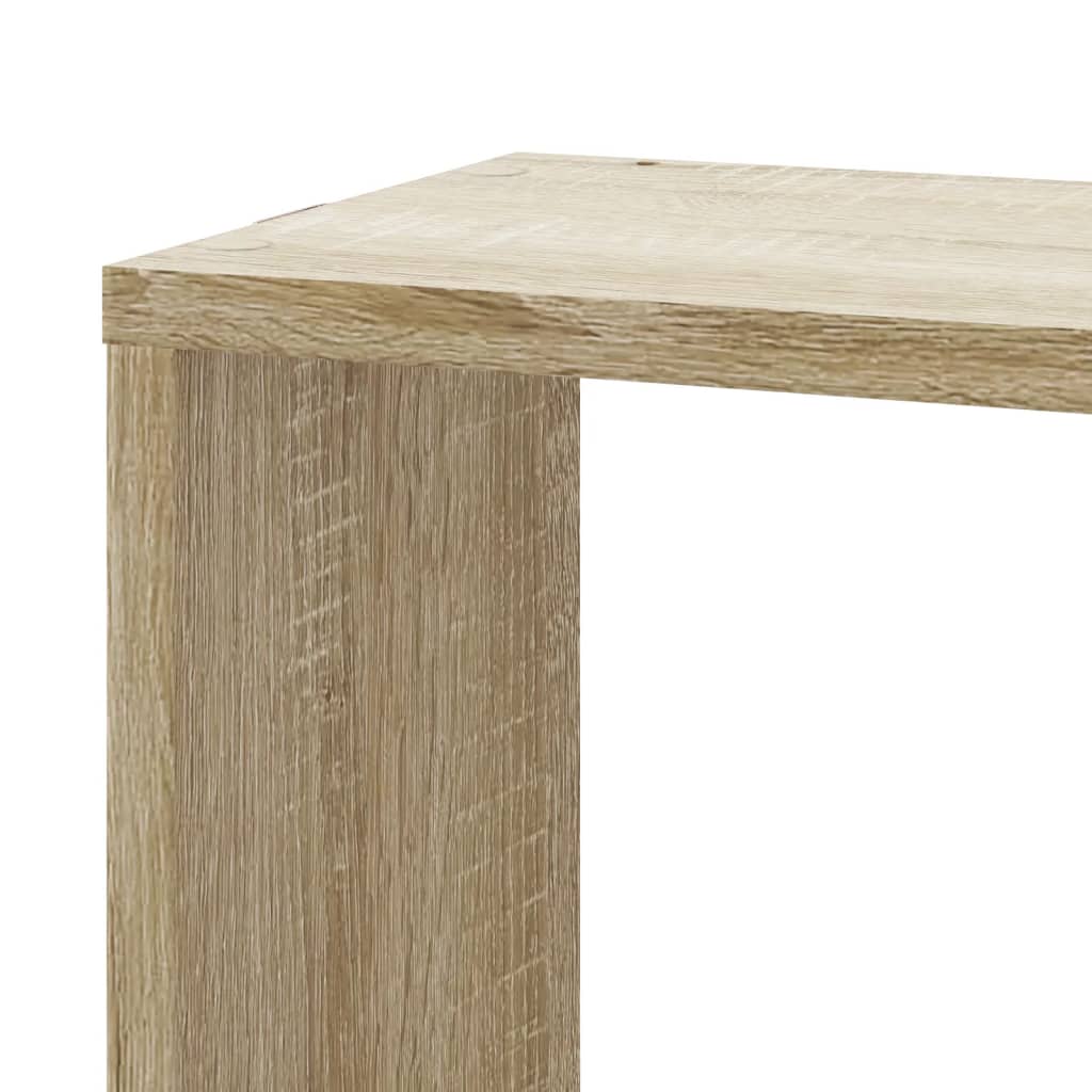 Wand-Eckregal Sonoma-Eiche 45x45x147 cm Holzwerkstoff Stilecasa