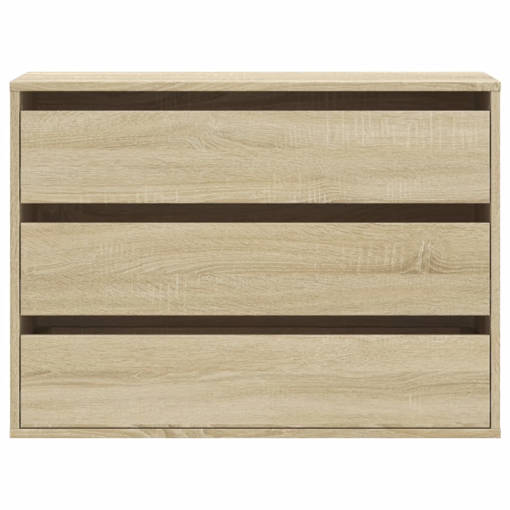 Kommode Sonoma-Eiche 80x41x58 cm Holzwerkstoff Stilecasa