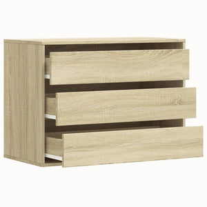 Kommode Sonoma-Eiche 80x41x58 cm Holzwerkstoff Stilecasa