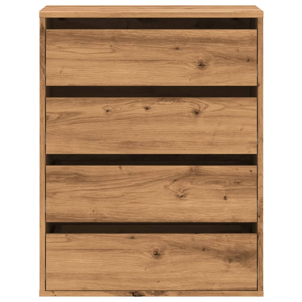 vidaXL Kommode Artisan-Eiche 60x41x76 cm Holzwerkstoff