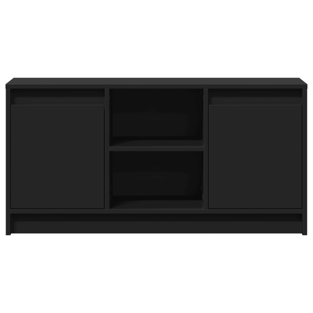 TV-Schrank mit LED-Beleuchtung Schwarz 100x34x50 cm VIDAXL