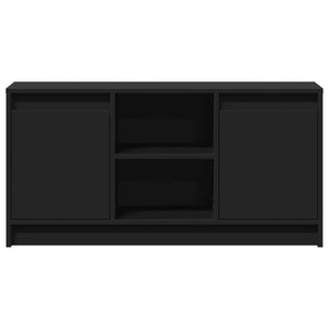 TV-Schrank mit LED-Beleuchtung Schwarz 100x34x50 cm VIDAXL