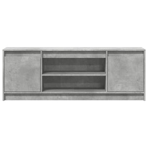 vidaXL TV-Schrank mit LED-Beleuchtung Betongrau 139,5x34x50 cm