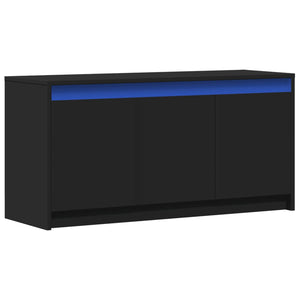 vidaXL TV-Schrank mit LED-Beleuchtung Schwarz 100x34x50 cm