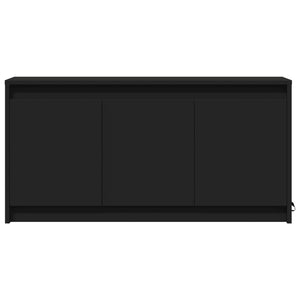 vidaXL TV-Schrank mit LED-Beleuchtung Schwarz 100x34x50 cm