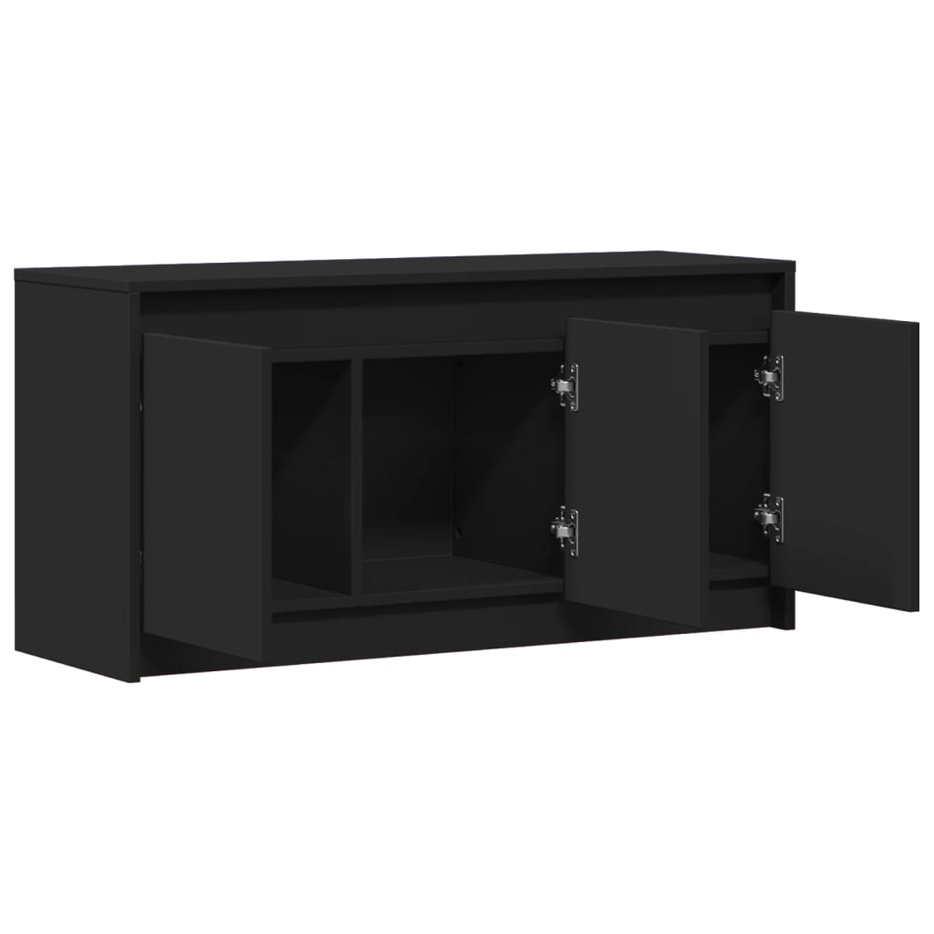 vidaXL TV-Schrank mit LED-Beleuchtung Schwarz 100x34x50 cm