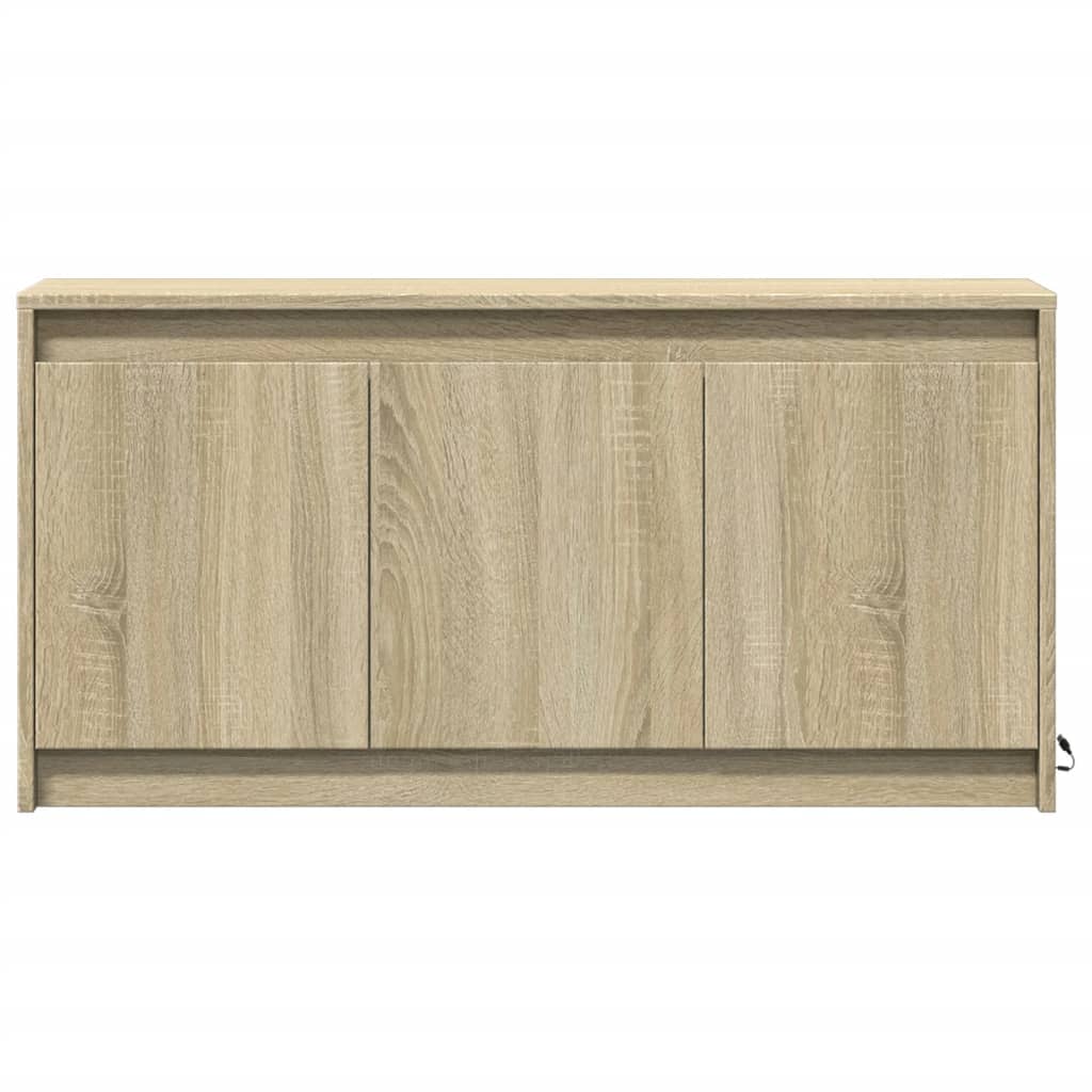 vidaXL TV-Schrank mit LED-Beleuchtung Sonoma-Eiche 100x34x50 cm