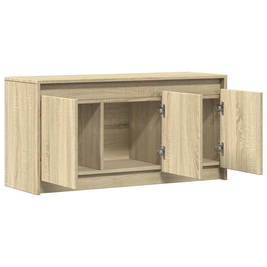 vidaXL TV-Schrank mit LED-Beleuchtung Sonoma-Eiche 100x34x50 cm