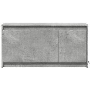 vidaXL TV-Schrank mit LED-Beleuchtung Betongrau 100x34x50 cm