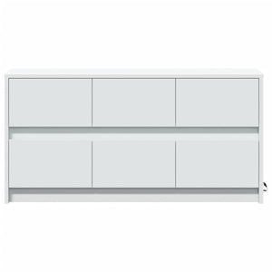 vidaXL TV-Schrank mit LED-Beleuchtung Weiß 100x34x50 cm Holzwerkstoff