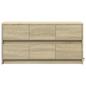 vidaXL TV-Schrank mit LED-Beleuchtung Sonoma-Eiche 100x34x50 cm