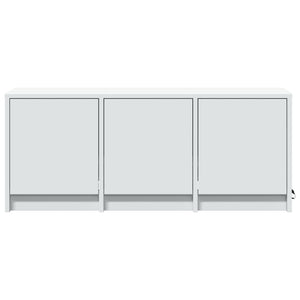 vidaXL TV-Schrank mit LED-Beleuchtung Weiß 97x34x40 cm Holzwerkstoff