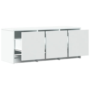 vidaXL TV-Schrank mit LED-Beleuchtung Weiß 97x34x40 cm Holzwerkstoff