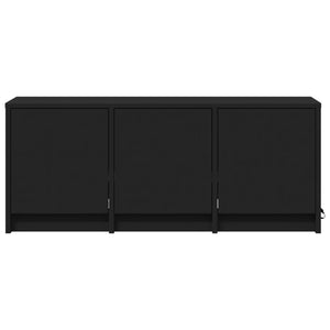 vidaXL TV-Schrank LED Schwarz 97x34x40 cm Holzwerkstoff