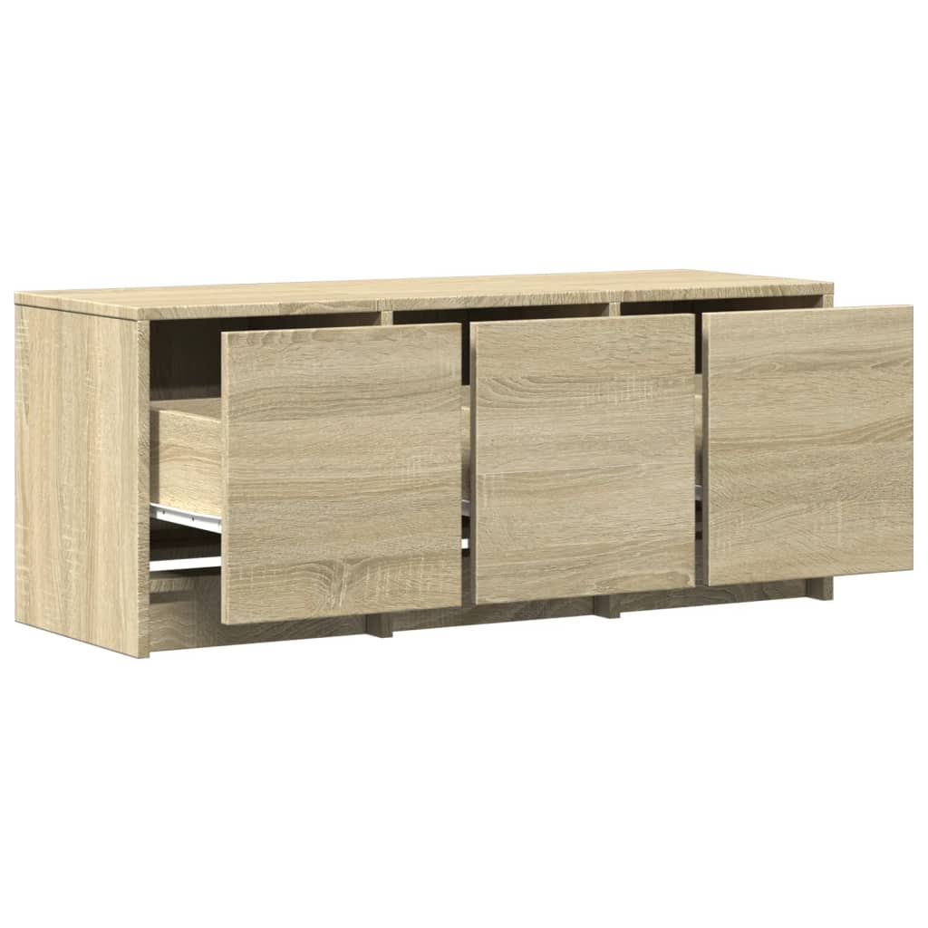 vidaXL TV-Schrank LED Sonoma-Eiche 97x34x40 cm Holzwerkstoff