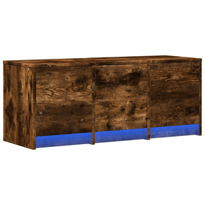 vidaXL TV-Schrank LED Räuchereiche 97x34x40 cm Holzwerkstoff