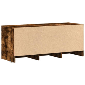 vidaXL TV-Schrank LED Räuchereiche 97x34x40 cm Holzwerkstoff