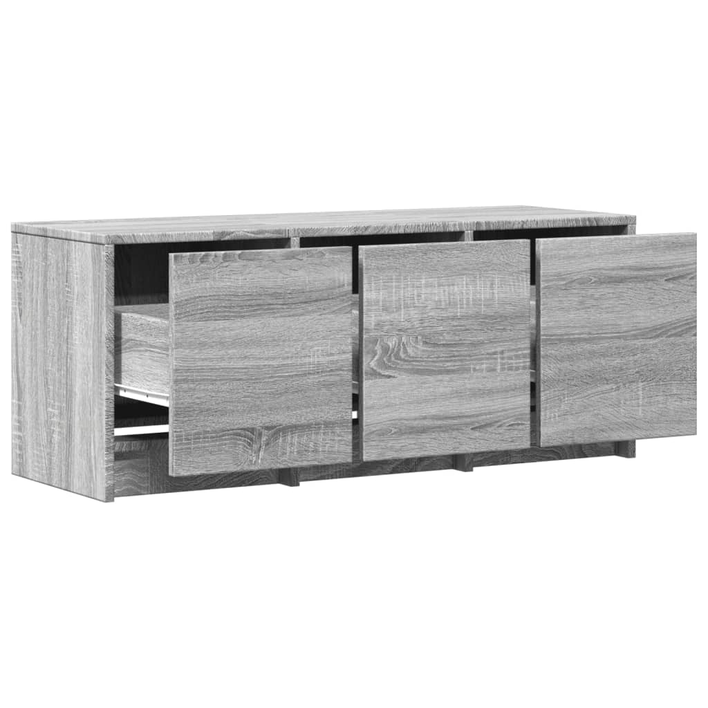 vidaXL TV-Schrank LED Grau Sonoma 97x34x40 cm Holzwerkstoff