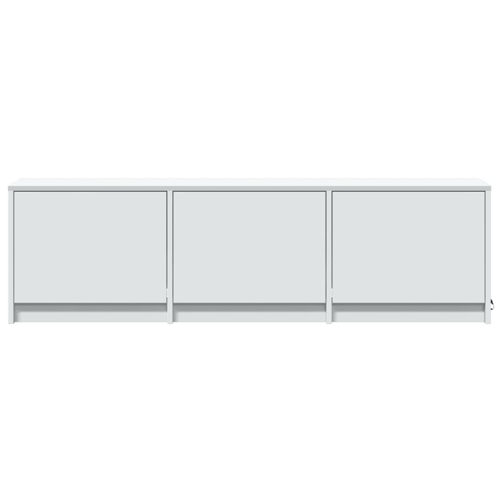 vidaXL TV-Schrank mit LED-Beleuchtung Weiß 140x34x40 cm Holzwerkstoff